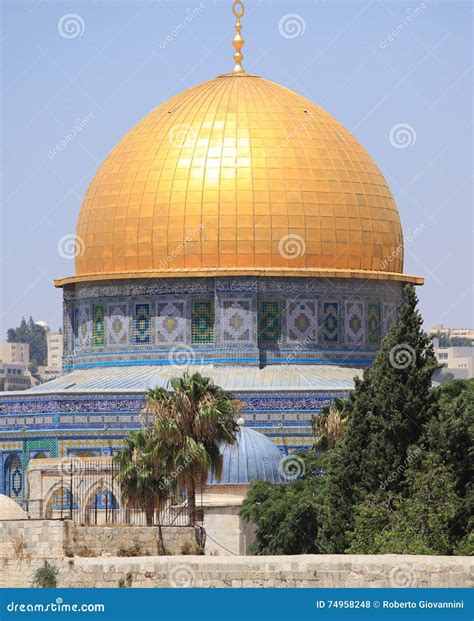The Golden Dome of the Rock, Jerusalem Stock Photo - Image of capital, historic: 74958248