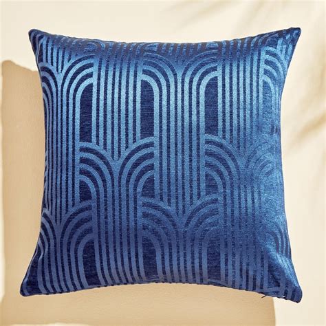 Buy Calamus Luna Set of 2 Velvet Jacquard Cushion Covers - 40x40cm from ...