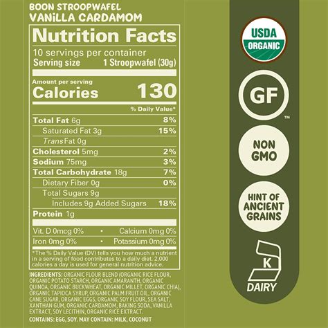 Buy Boon Stroopwafels by GU Energy, Organic & Gluten Free Healthy ...