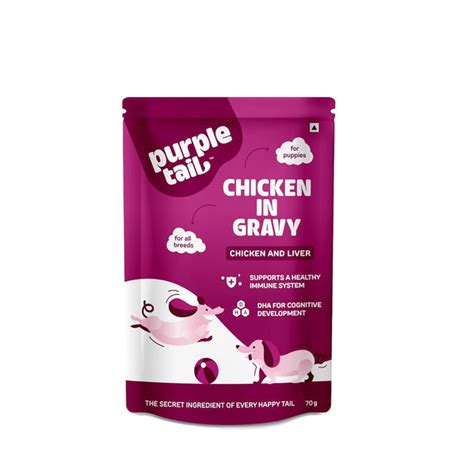 Purple Tail Chicken In Gravy Puppy Pouch – ShakeHands