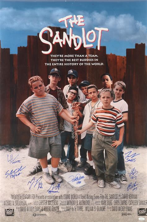 "The Sandlot" 24x36 Movie Poster Cast-Signed By (8) with Patrick Renna ...