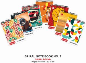 NEELGAGAN Spiral Note Book No. 3 Writing Note book Pocket Size P-20 (9. ...