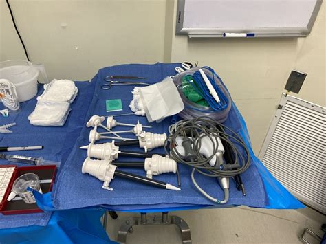 Laparoscopic Nissen Fundoplication mayo stand and back table setup ...