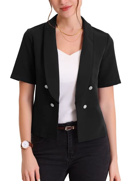 INSPIRE CHIC Women's Casual Shawl Collar Open Front Cardigan Short ...