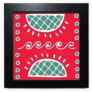 no/no PineFruit Mexico Totems Ancient Civilization Black Square Frame ...