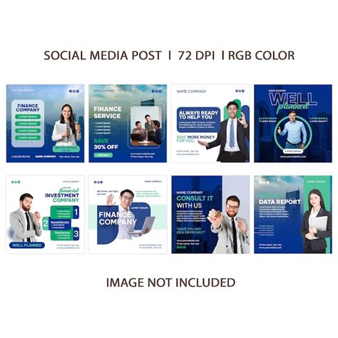 Financial investment company instagram post templates | Premium PSD