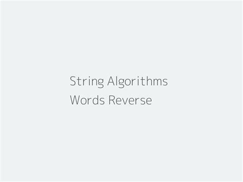 Image result for String Reverse Algorithm