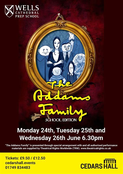 The Addams Family, Cedars Hall, Wells, 24 June 2024 | AllEvents.in