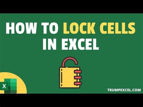Image result for Lock Cells in Excel
