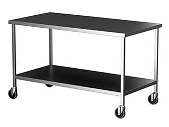 AAYAS INTERNATIONAL Stainless Steel Work Table With Under Shelf and ...