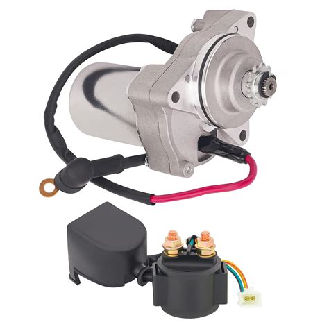 MOTOYUN 3 Bolt Starter Motor and Solenoid Starter Compatible with 50cc ...
