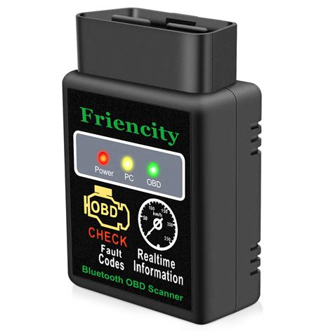 Friencity OBD2 Scanner Bluetooth for Car, Code Reader & Diagnostic Tools for iOS, Android and ...