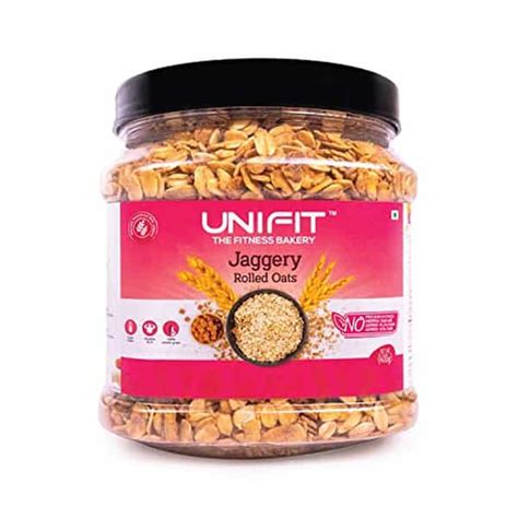 Buy UNIFIT DELICIOUS JAGGERY ROLLED OATS WITH HIGH FIBER PROTEIN RICH ...