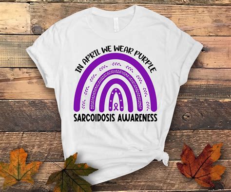 Buy Sarcoidosis Awareness Svg Png, in April We Wear Purple Png, Purple ...