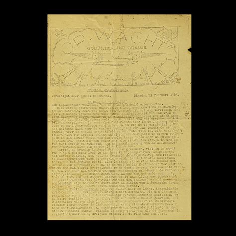 Op Wacht 13 Februari 1945 – Dutch World War 2 Collector