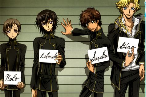Download wallpaper wall, form, guys, code geass, braids, code geass ...