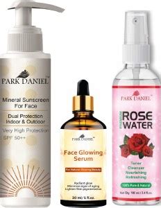 PARK DANIEL Dual Protection Sunscreen 100ml, Face Glowing Serum 30ml ...