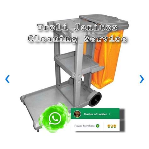 Jual Trolley Janitor Troli Kebersihan Janitor Cart Troli Sampah Krisbow ...