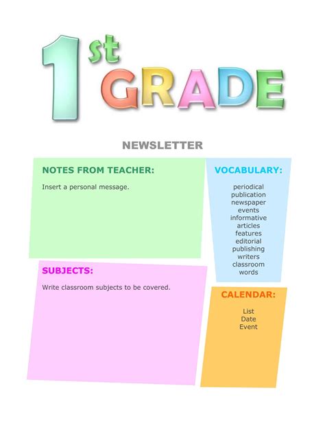Image result for Classroom Newsletter