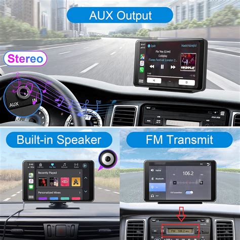 Buy Portable Car Stereo Wireless Apple Carplay Wireless Android Auto 7 ...