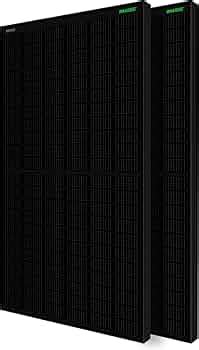 WAAREE Solar Panel All Black 400 Watt 24 Volts 132 Cells Mono PERC ...