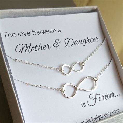 Mother Daughter Necklace Set Infinity by anatoliantaledesign