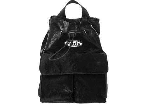 Emis Mini Wappen Pocket Backpack Black – Kicks Machine