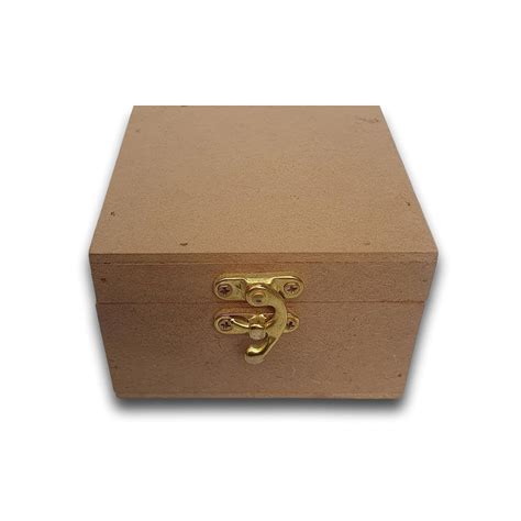 Buy RED APPEL DIY MDF Square Lock Box | DIY MDF Decorative Empty Gift ...