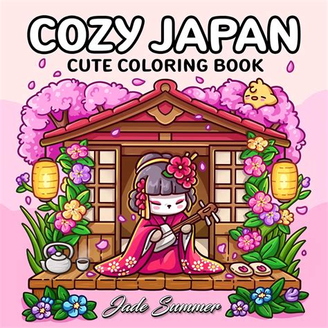 Amazon.com: Cozy Japan: Cute Coloring Book for Adults and Teens with ...