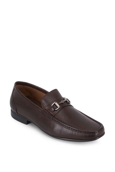 Peter Millar - Dark Brown Leather Bit Loafer | Mitchell Stores