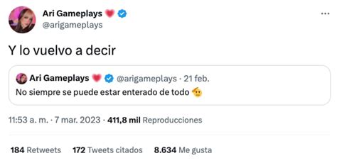 Ari Gameplays no sabía qué pasó con Coscu y se disculpa