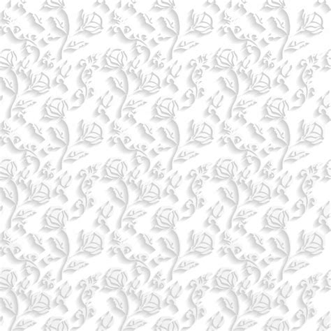 Floral white pattern | Free Vector