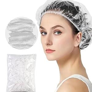 Buy 100-Pack Waterproof Disposable Shower Caps for Women – Ideal for ...