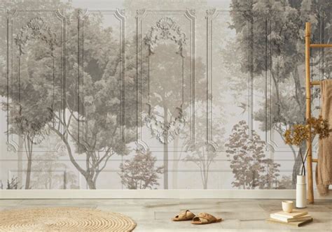 Bosco, Classic Interior Wallpaper With Mouldings Effect for Wall ...