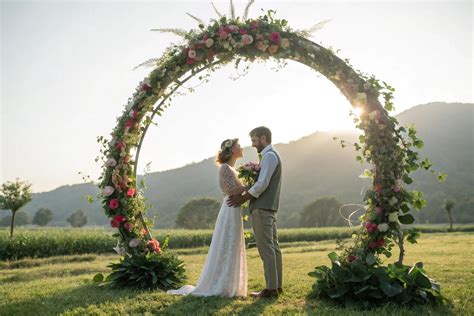 16+ Stunning Round Wedding Arch Ideas