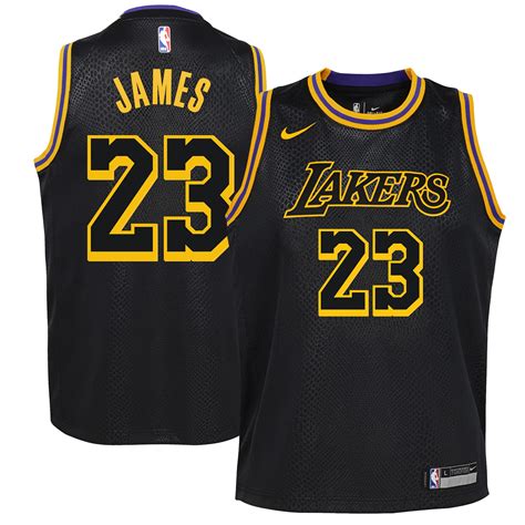 Los Angeles Lakers Nike Classic Edition Swingman Jersey - Black ...