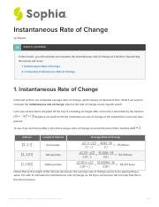Image result for Instantaneous Rate of Change Example