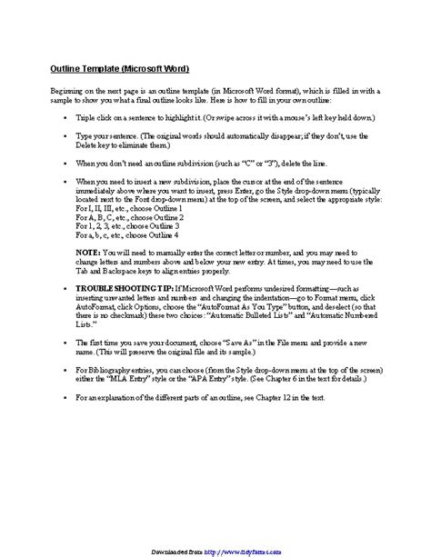 Image result for Research Paper Outline Format