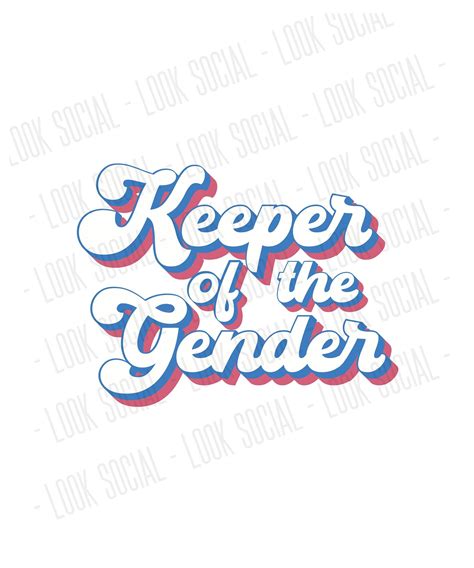 Buy Keeper of the Gender SVG JPG PNG Digital File Vector File Online in ...