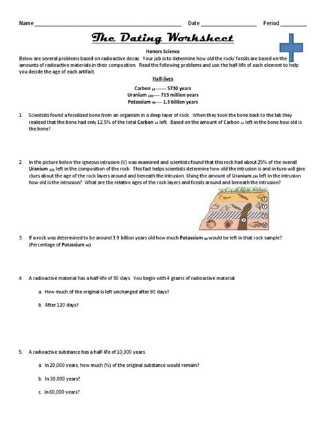 Image result for Absolute Dating Worksheet Answers