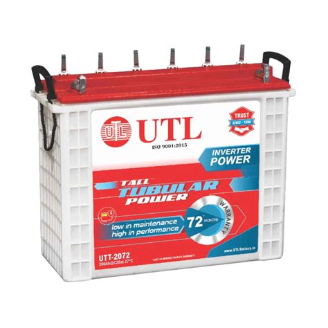 UTL UTT 2072 200Ah Tall Tubular Battery – Solar World