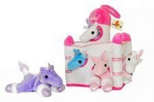 Unipak Plush Unicorn Castle with Animals - Five (5) Stuffed Animal ...