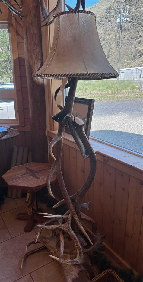 Elk Antler Floor Lamp - Unique Antler Design