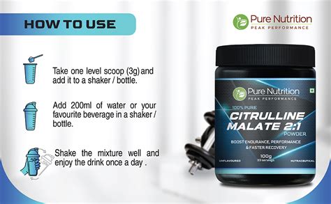 Pure Nutrition L Citrulline Malate Powder | L Citrulline Powder 100% ...