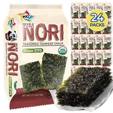 Buy KIMNORI Seasoned Seaweed Snacks Sheets – Organic Korean BBQ Flavor ...