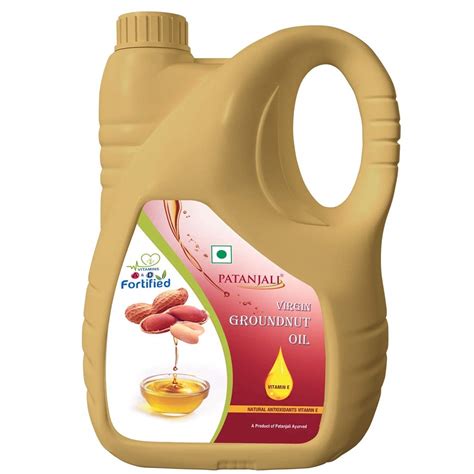 Patanjali Fortified Groundnut Oil, 5L : Amazon.in: Grocery & Gourmet Foods