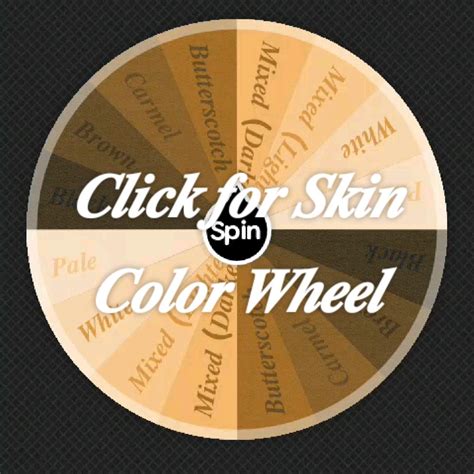 𝑪𝒍𝒊𝒄𝒌 𝒇𝒐𝒓 𝑺𝒌𝒊𝒏 𝑪𝒐𝒍𝒐𝒓 𝑾𝒉𝒆𝒆𝒍 | Skin color, Make a character, Color wheel
