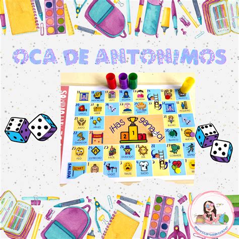 Oca de antónimos - Aula en Juego