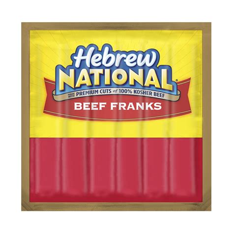 Hebrew National Beef Franks, 10.3 oz, 6 Hot Dogs Per India | Ubuy