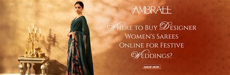 Where to Buy Designer Women's Sarees Online for Festive Weddings? – Ambraee